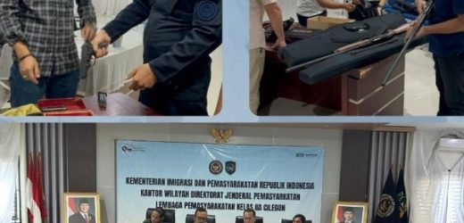 Lapas cilegon terima kegiatan penyelidikan serta pengecekan kelengkapan senpi oleh Polda banten