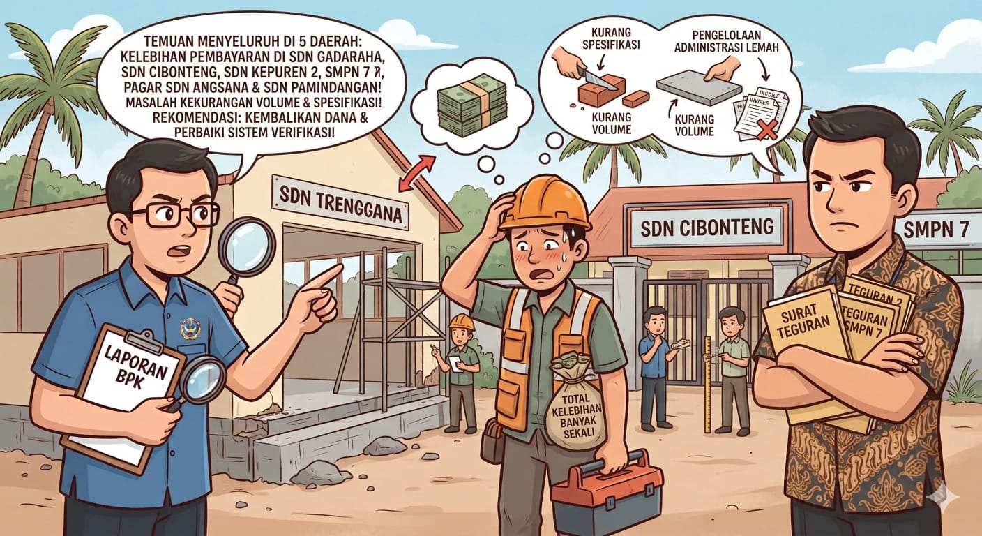 BPK Ungkap Dugaan Kelebihan Pembayaran Proyek Gedung Sekolah, Pengawasan Pembangunan Dipertanyakan