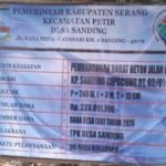 Proyek Rabat Beton Dana Desa Rp223 Juta di Desa Sanding Petir Retak, Pihak Desa Belum Bisa Dikonfirmasi